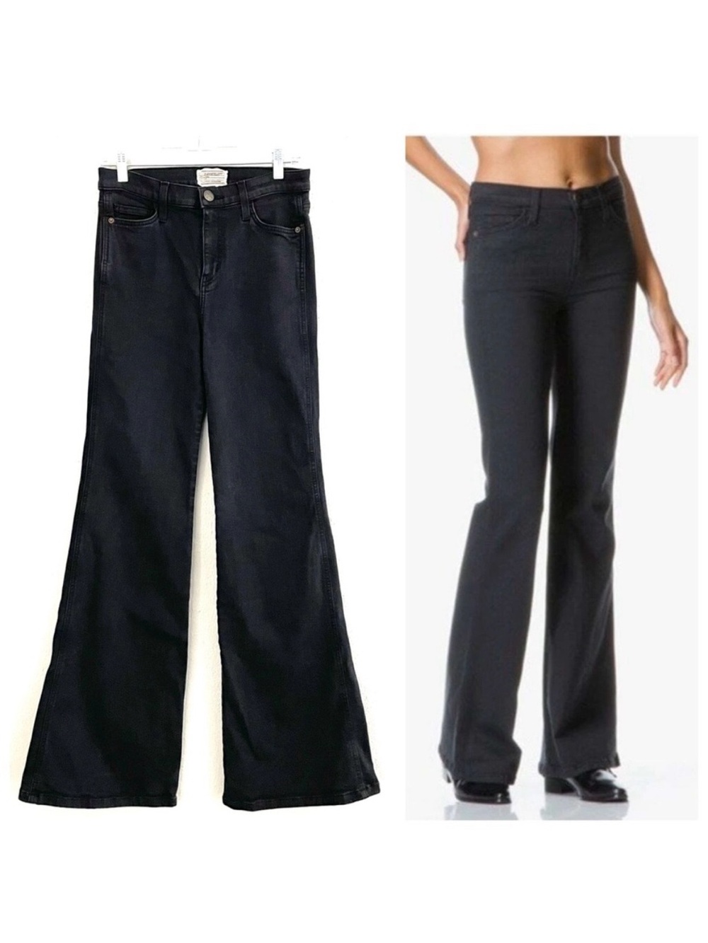 Current Elliott The Girl Crush 70s Vintage Inspired Jeans in Black Size 28